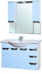 Мебель для ванной Бэлла - 105 Люкс голубая