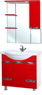 Мебель для ванной Бэлла - 75 Люкс красная