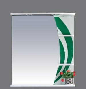 Зеркало Каролина - 80 зеленое стекло