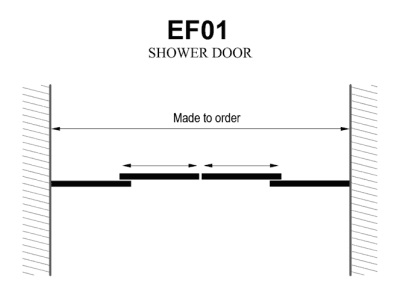Душевая дверь Domustar EF01 130 матовое стекло