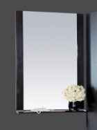 Зеркало Эмилия - 60 с черной полочкой