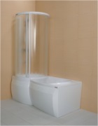 Шторка на ванну - Sanplast KWAL/ASP 85x160 bi WO
