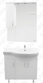 Мебель для ванной комплект Марс - 84 L/R  белый цвет