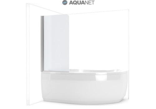 Шторка для ванны Aquanet AQ1 L 75*135, узорчатое стекло