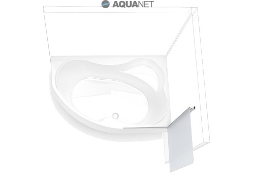 Шторка для ванны Aquanet AQ1 R 75*135, узорчатое стекло
