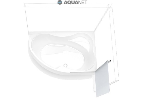 Шторка для ванны Aquanet AQ1 R 75*135, матовое стекло