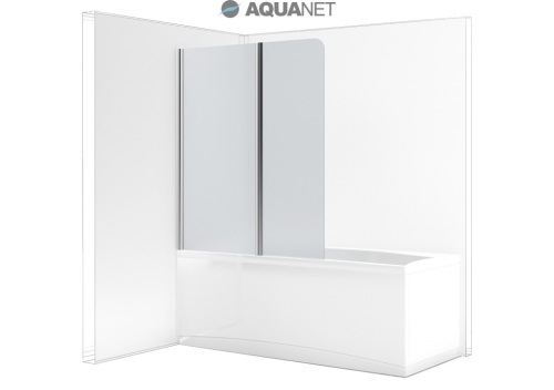 Шторка для ванны Aquanet AQ4 L 120*140, узорчатое стекло