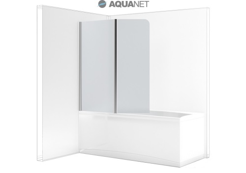 Шторка для ванны Aquanet AQ4 L 120*140, узорчатое стекло