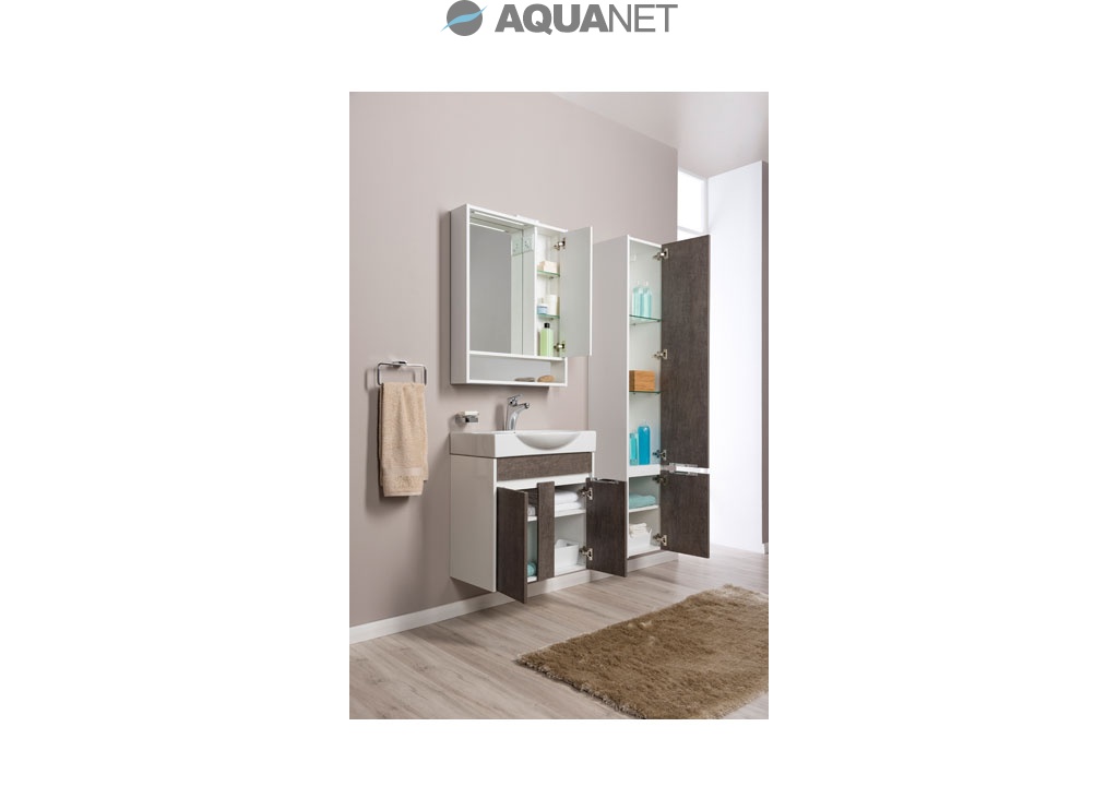 Комплект мебели Aquanet Коста 65 белый/дуб антик