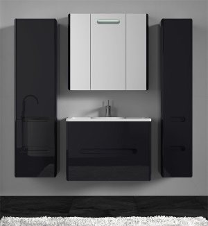 Комплект мебели VOD-OK Флорена- 90 чёрный