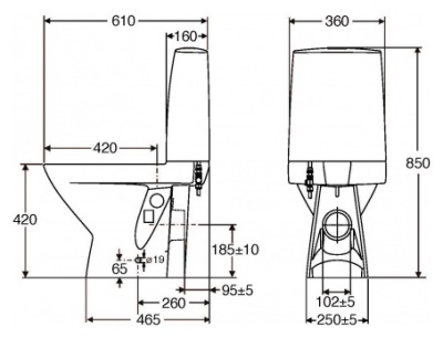 Унитаз-компакт напольный IDO Seven D 36218