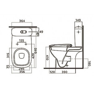 Унитаз-компакт IFO Sjoss 313072690