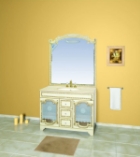 Мебель для ванной Элис - 120 бежевый, белый