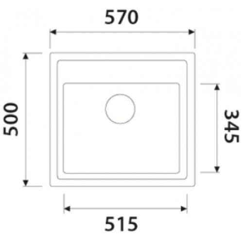 KAISER Мойка-гранит KGM- 5750- S 570x500x200 Grey