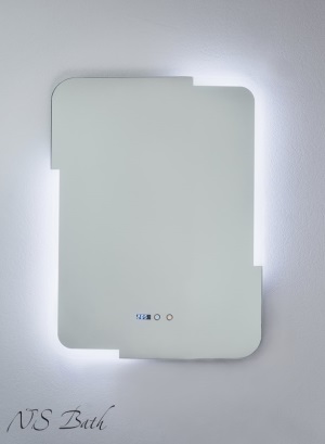 Зеркало для ванной NSM-508 с Led подсветкой сенсор+ часы+ температура+ анти-пар