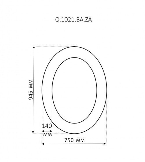 Декоративное зеркало Misty Аврора O.1021.BA.ZA Silver 750*945*50