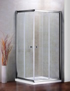 Душевой уголок PRATICO-A-2-100-C-Cr 1000x1000x1850 прозрачное стекло.
