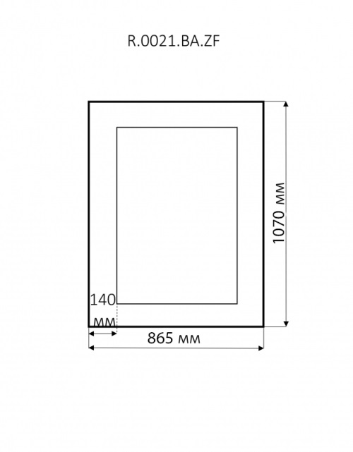 Декоративное зеркало Misty Аврора R.0021.BA.ZF Silver  880*1080