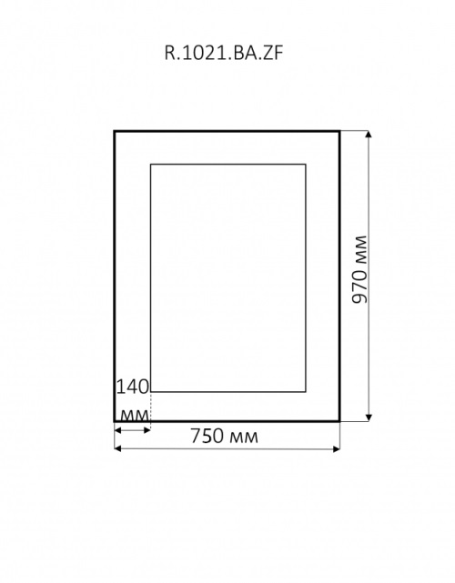 Декоративное зеркало Misty Аврора R.1021.BA.ZF Silver