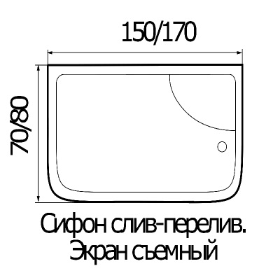 Душевая кабина River Wisla 170*80*218 TH