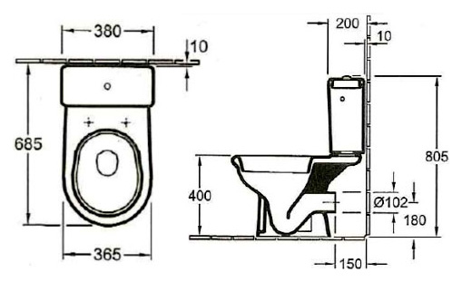 Унитаз-компакт Gustavsberg Perl 4021RH01