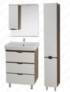 Мебель для ванной SanMaria Квадро 70 венге с белым 3 ящика