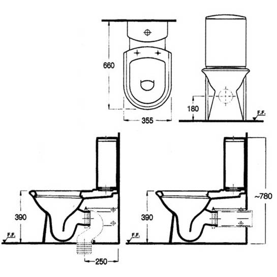 Раковина угловая 55 см SEREL MULTIFUNCTIONAL 0.433