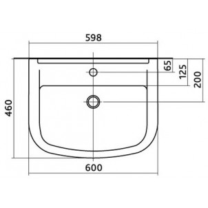 Раковина IFO Orsa RP411160100 (60 см)